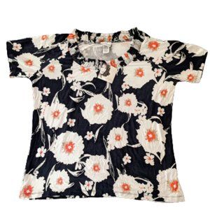 👕Jaclyn Smith Floral Patterned Short Sleeve Top (Size XL) NWT👕